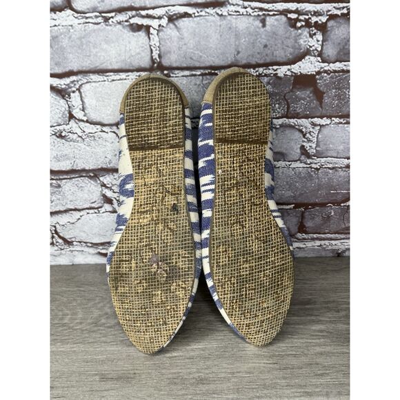 Reef Bochica 2 Canvas Blue White Pointed Toe Ballet Flats Women Sz 8.5M US/39EU - Picture 9 of 16